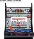 6.75" COLLECTIBLE RETRO BAD DUDES MICRO PLAYER - GRAY & BLACK