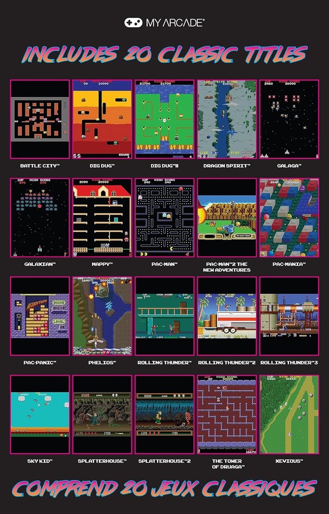 MY ARCADE NAMCO MUSEUM MINI ARCADE 10-INCH                                                                    