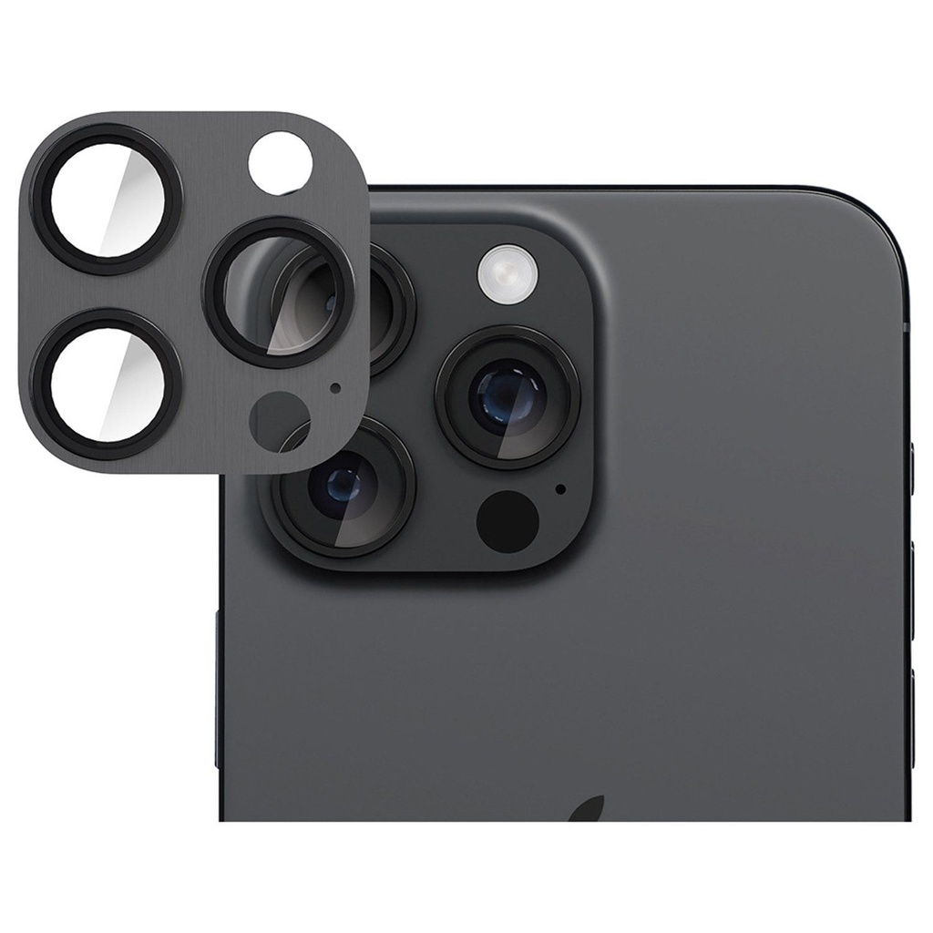 Smartix Premium Aluminium Camera Glass for Iphone 16/16 Plus Black 