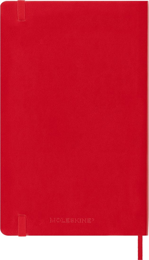 Moleskine Classic 12Month Daily Planner Large (5" x 8.25") Soft Cover Scarlet Red