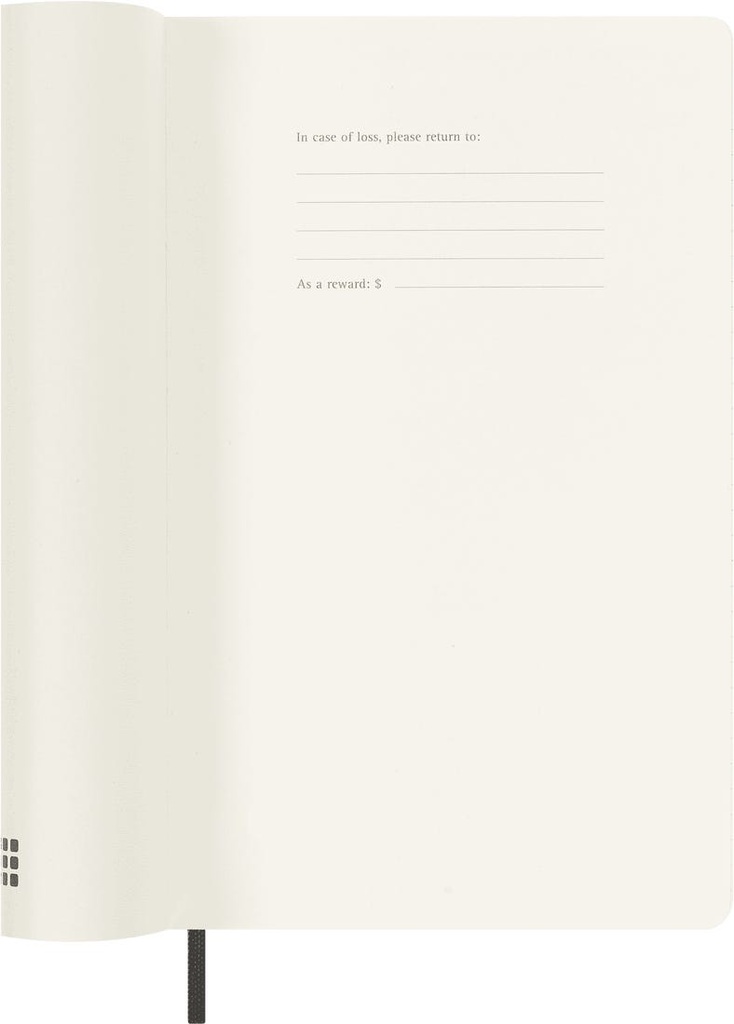 Moleskine Classic 12Month Daily Planner Large (5" x 8.25") Soft Cover Black