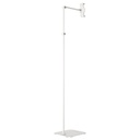 Powerology Multi-Joint Floor Stand Metal Base With Phone & Stand White