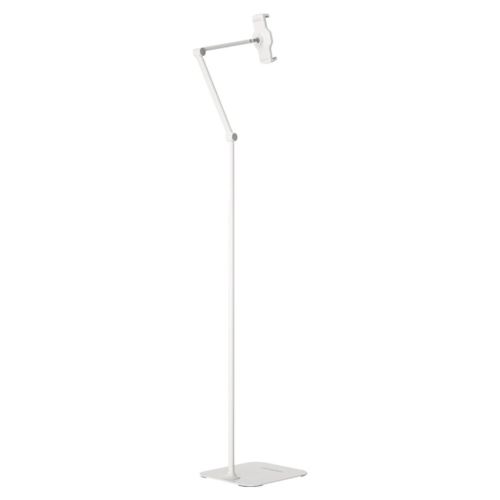 Powerology Multi-Joint Floor Stand Metal Base With Phone & Stand White