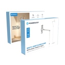 Powerology Multi-Joint Floor Stand Metal Base With Phone & Stand White