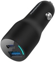 Powerology Dual Port Car Charger Black