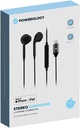 Powerology Stereo Earphone Lightning Connector 1.2m/4ft Black