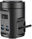 Powerology Magsafe Power Hub USB-C Power Delivery And USB-A QC 3.0 Black