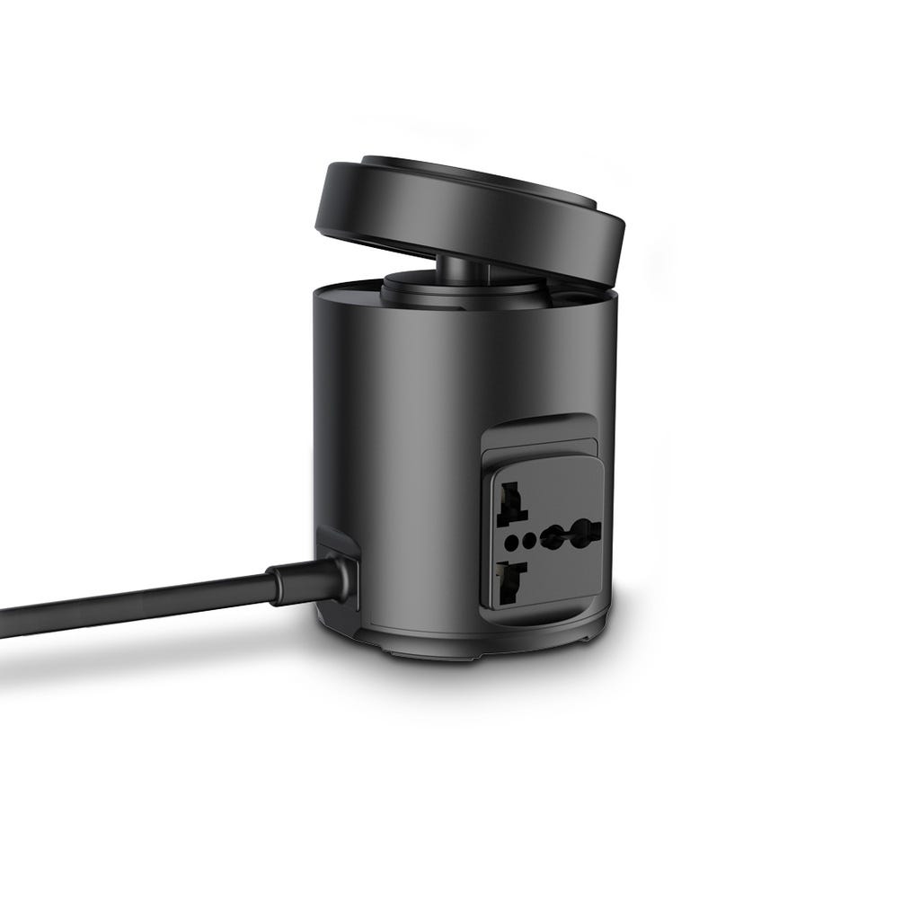 Powerology Magsafe Power Hub USB-C Power Delivery And USB-A QC 3.0 Black