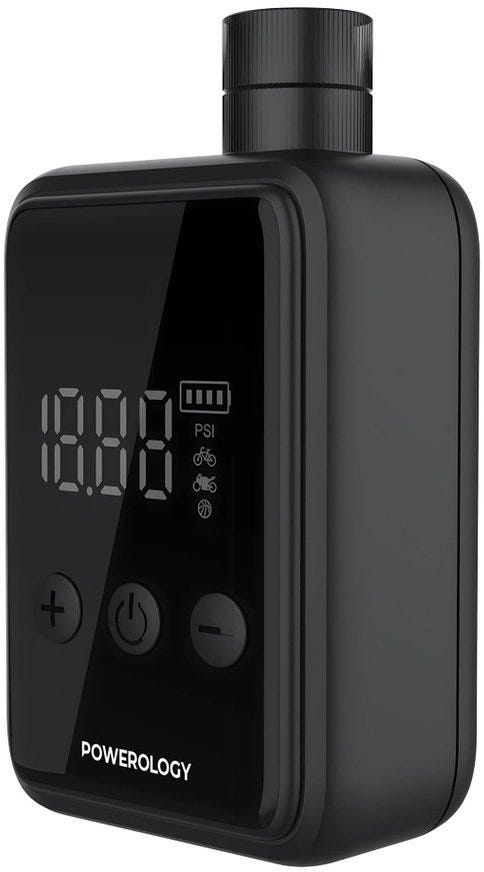 Powerology Super Compact Tire Inflator Black