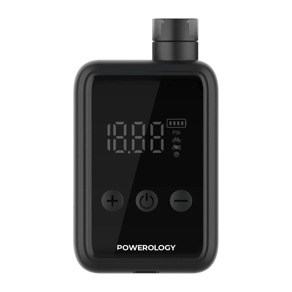 Powerology Super Compact Tire Inflator Black