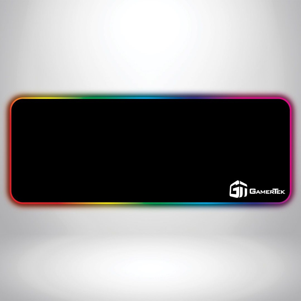 GamerTek Midnight Black RGB Desk Mat