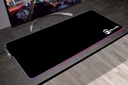 GamerTek Midnight Black RGB Desk Mat