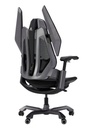 GamerTek Final Boss Gaming Chair – Black & Gray, Fabric & Mesh, Dual Lumbar Support, Adjustable Armrests