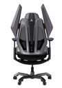 GamerTek Final Boss Gaming Chair – Black & Gray, Fabric & Mesh, Dual Lumbar Support, Adjustable Armrests