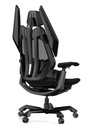 GamerTek Final Boss Gaming Chair – All Black, Fabric & Mesh, Dual Lumbar Support, Adjustable Armrests