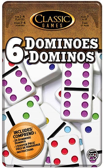 TCG 6 DOMINOES IN TIN