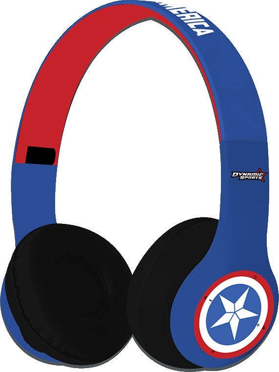 DISNEY CAPTAIN AMERICA HEADPHONES