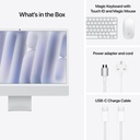 Apple 24-inch iMac with Retina 4.5K M4 chip with 8 core CPU and 8 core GPU, 16GB/256GB Silver