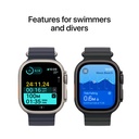 Apple Watch Ultra 2 GPS + Cellular 49mm Natural Titanium Case with Navy Ocean Band