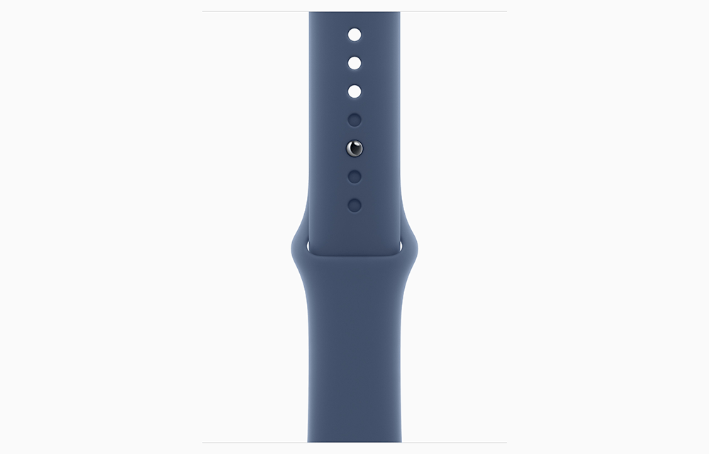 Apple Watch Series 10 GPS 46mm Silver Aluminium Case with Denim Sport Band - M/L