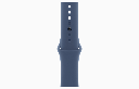 Apple Watch Series 10 GPS 46mm Silver Aluminium Case with Denim Sport Band - M/L