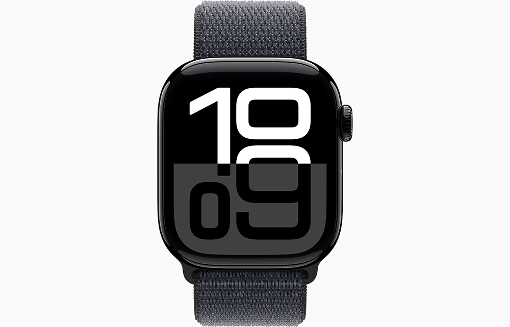 Apple Watch Series 10 GPS 42mm Jet Black Aluminium Case with Ink Sport Loop