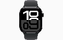 Apple Watch Series 10 GPS 42mm Jet Black Aluminium Case with Black Sport Band - M/L