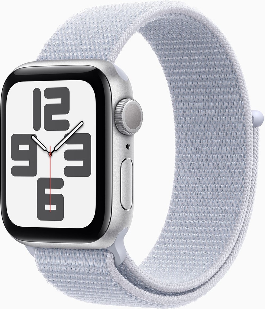 Apple Watch SE GPS 40mm Silver Aluminium Case with Blue Cloud Sport Loop