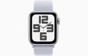 Apple Watch SE GPS 40mm Silver Aluminium Case with Blue Cloud Sport Loop