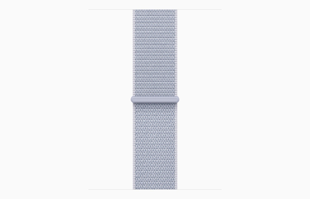 Apple Watch SE GPS 40mm Silver Aluminium Case with Blue Cloud Sport Loop
