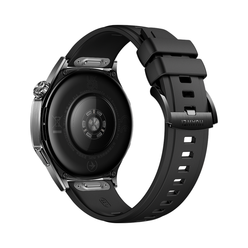 HUAWEI WATCH GT 5 46MM BLACK â€“ BLACK FLUOROELASTOMER STRAP