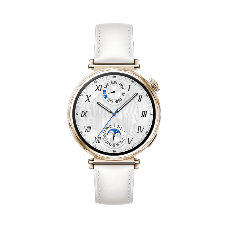 HUAWEI WATCH GT 5 41MM WHITE â€“ WHITE COMPOSITE LEATHER STRAP