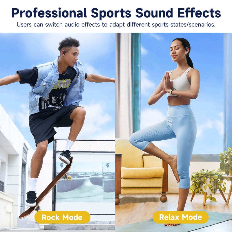 OpenRock S Open-Ear Air Conduction Sport Earbuds Sand