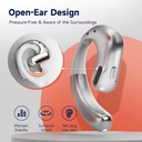 OpenRock Pro Open-Ear Air Conduction Sport Earbuds Silver