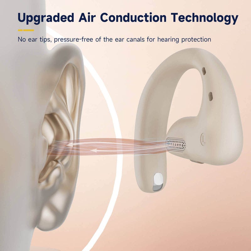 OpenRock Pro Open-Ear Air Conduction Sport Earbuds Beige
