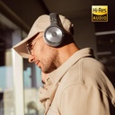 OneOdio Pro-10 Over Ear Headphone, Wired DJ Bass Headsets with 50mm Driver, Foldable Lightweight Silver