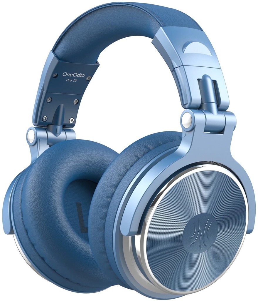 OneOdio Pro-10 Over Ear Headphone, Wired DJ Bass Headsets with 50mm Driver, Foldable Lightweight Sky Blue