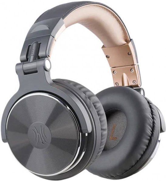 OneOdio Pro-10 Over Ear Headphone, Wired DJ Bass Headsets with 50mm Driver, Foldable Lightweight Gold