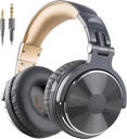 OneOdio Pro-10 Over Ear Headphone, Wired DJ Bass Headsets with 50mm Driver, Foldable Lightweight Gold