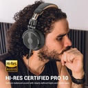 OneOdio Pro-10 Over Ear Headphone, Wired DJ Bass Headsets with 50mm Driver, Foldable Lightweight Gold