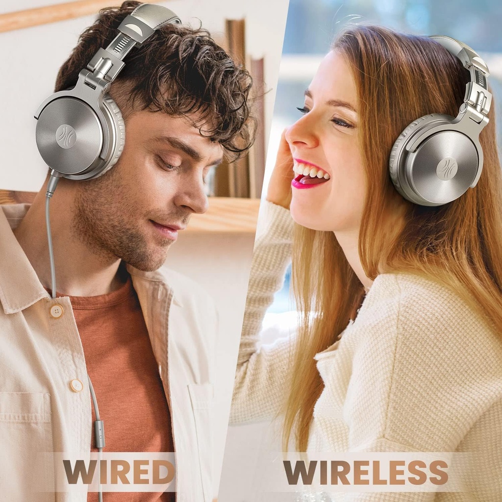 OneOdio Pro C Wired + Wireless Headphones Champagne-gold