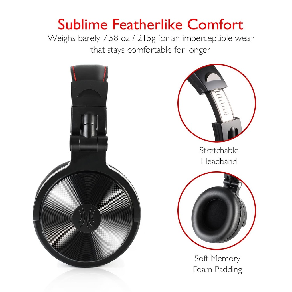 OneOdio Pro C Wired + Wireless Headphones Black