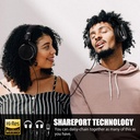 OneOdio Pro 50 Studio Wired Headphones Hi-Res Audio Black