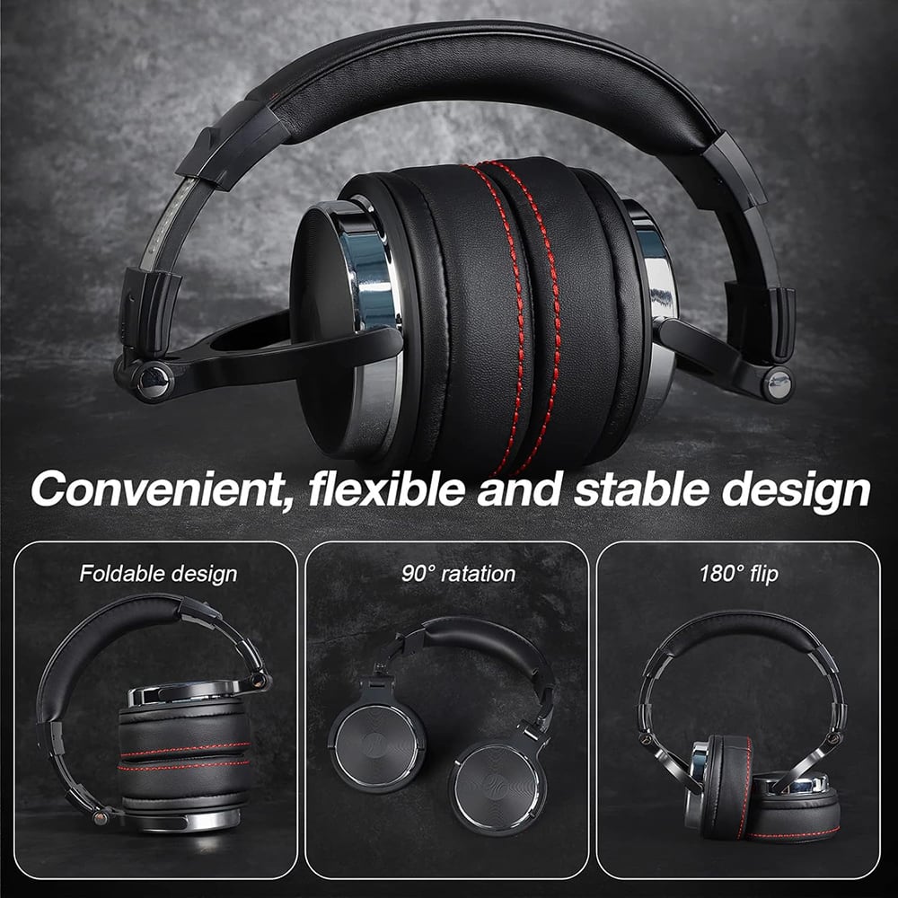 OneOdio Pro 50 Studio Wired Headphones Hi-Res Audio Black