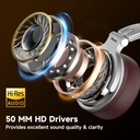 OneOdio Pro 30 Studio Wired Headphones Silver-brown
