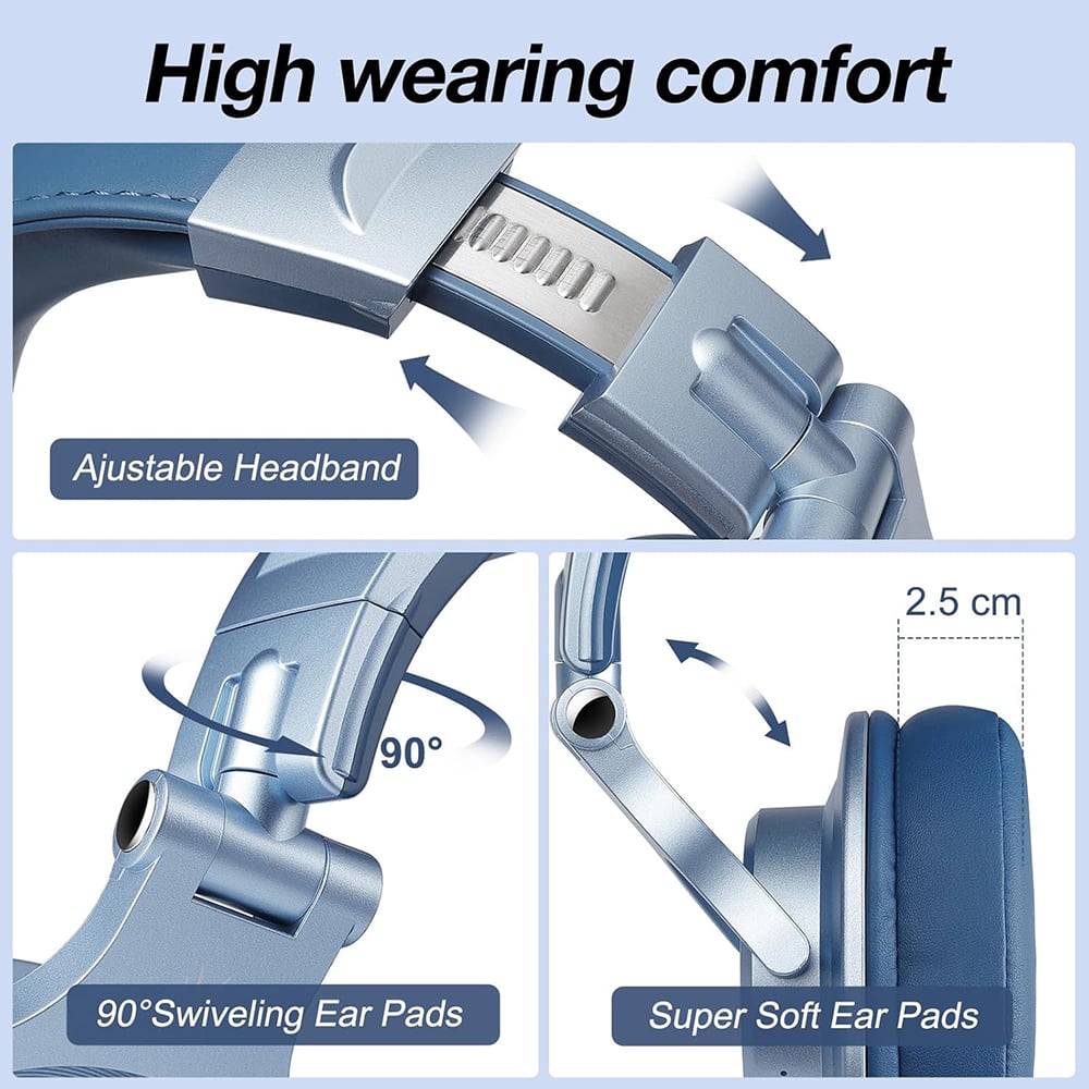 Oneodio Fusion/A70 Hi-Res Headphones Sky-blue