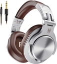 OneOdio A71 Hi-Res Studio Recording Headphones - Wired Over Ear Headphones Silver-brown