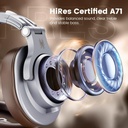 OneOdio A71 Hi-Res Studio Recording Headphones - Wired Over Ear Headphones Silver-brown