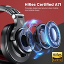 OneOdio A71 Hi-Res Studio Recording Headphones - Wired Over Ear Headphones Black-red