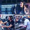 OneOdio A71 Hi-Res Studio Recording Headphones - Wired Over Ear Headphones Black